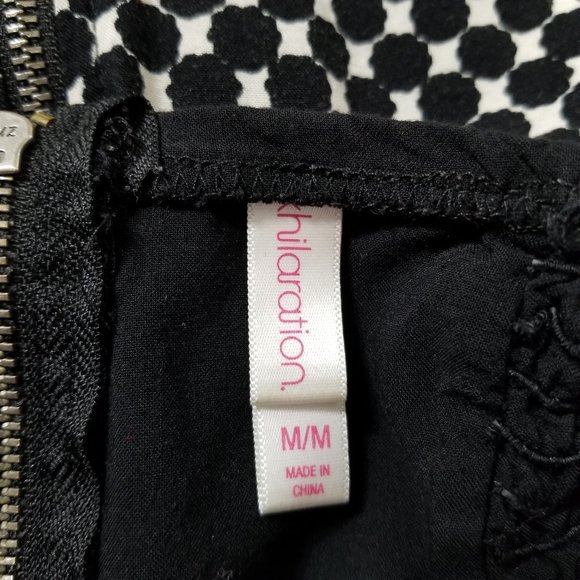 Xhilaration dress Medium color block geometric print strapless mini pockets - Picture 8 of 9